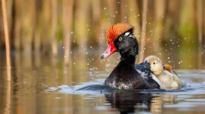 Les oiseaux de nos régions : la Nette rousse, le canard qui ne passe jamais inaperçu