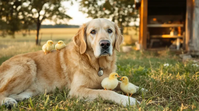 Il quitte la ville pour un lieu paisible : son golden retriever se lie d’amitié avec les animaux