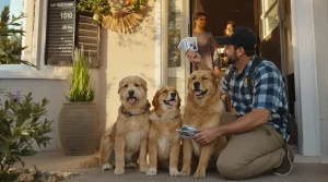Pour faire ses adieux à ses chiens préférés, un livreur offre à leur maîtresse toutes leurs photos